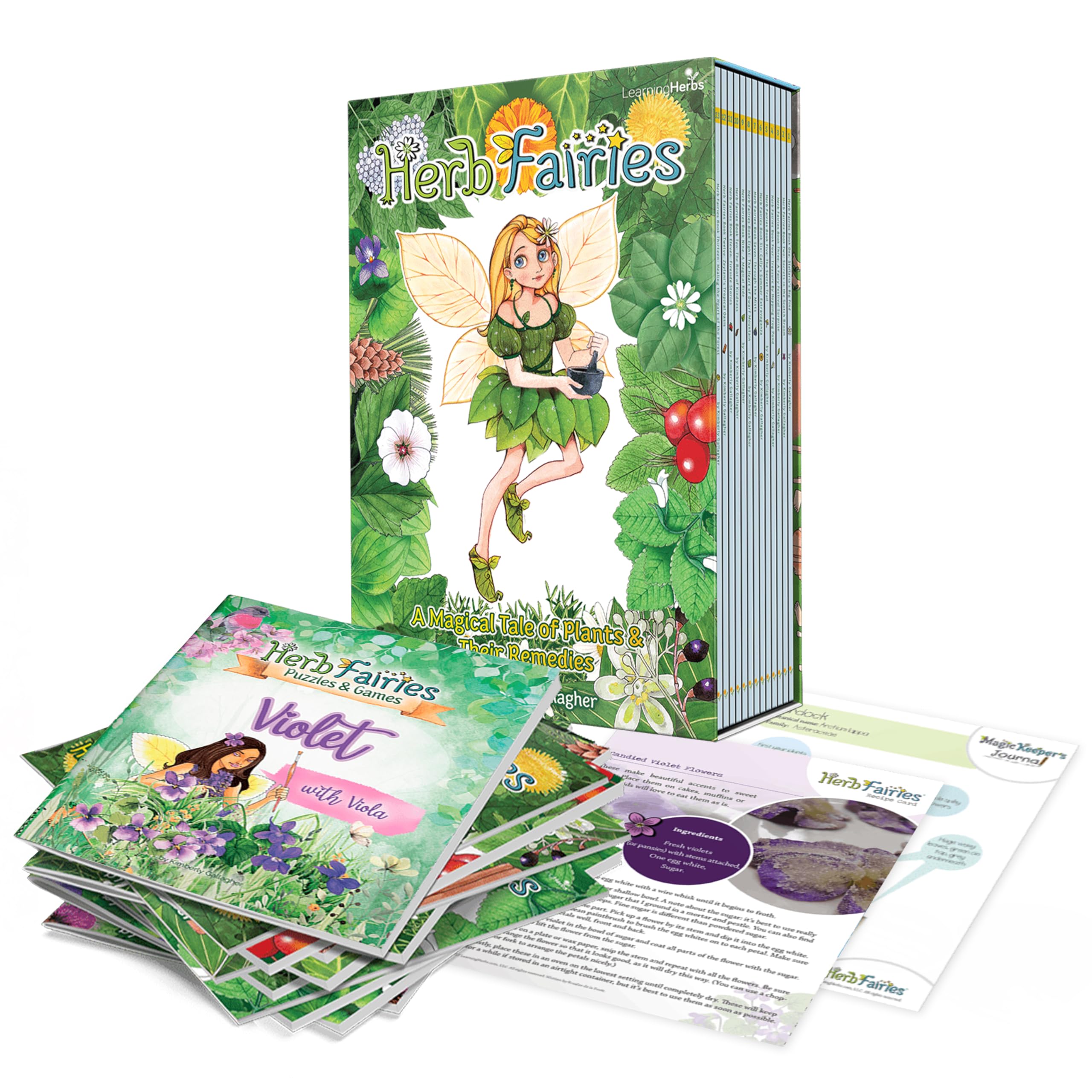 Herb Fairies: 13 Plant Books Set & Digital Learning System - Explore Plants & Healing Herbs Through Engaging & Educational Stories - Includes Audiobooks, Printables, Recipes, Crafts, Puzzles & Games
