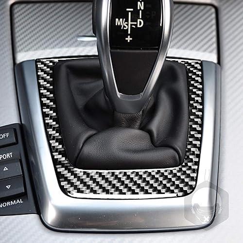 Miniatura 3 de Adhesivo de fibra de carbono real para el panel de cambio automático, accesorios de decoración para consola central interior, compatible con Z4 E89