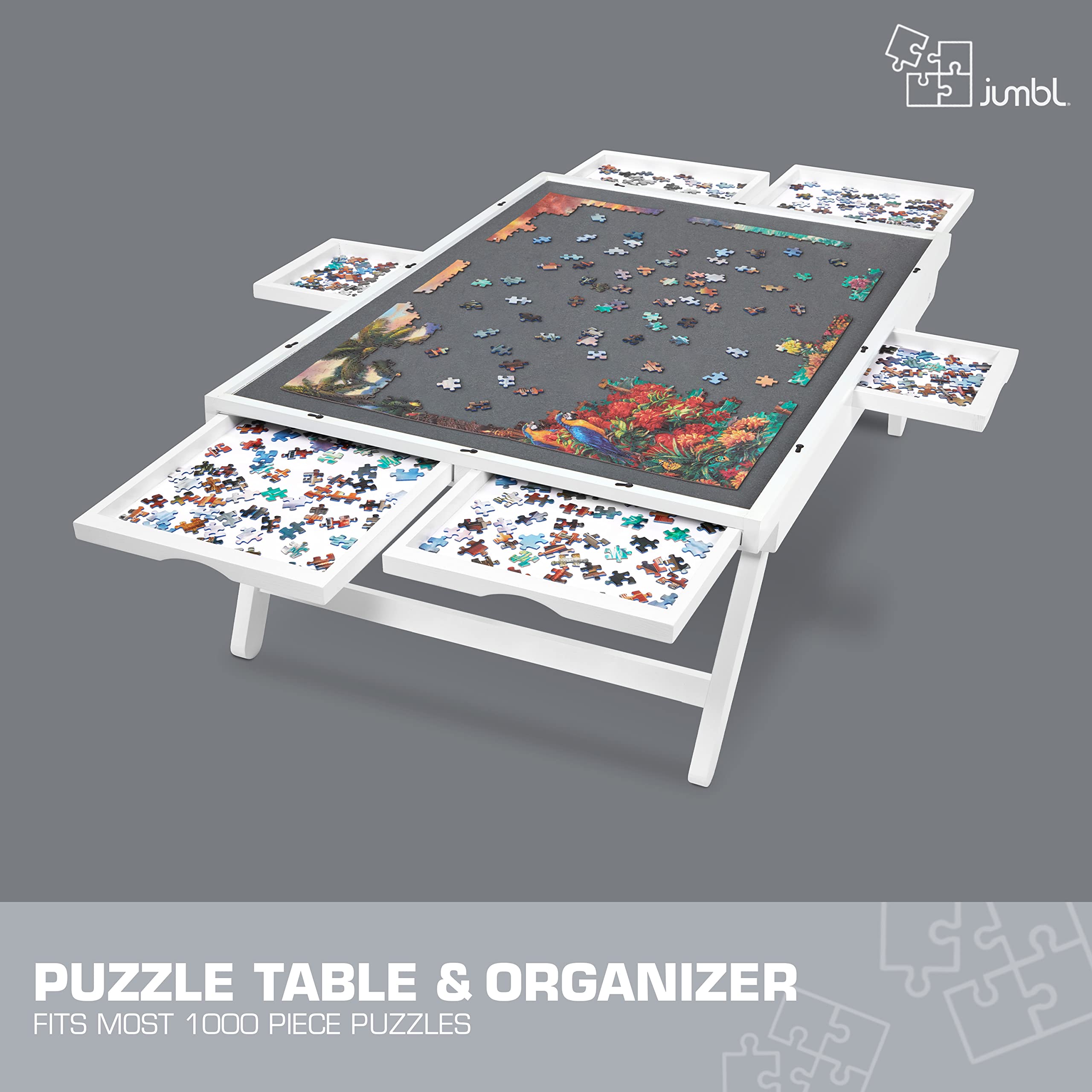 MOZOOSON Jigsaw Puzzelbord met een in de hoek verstelbare standaard