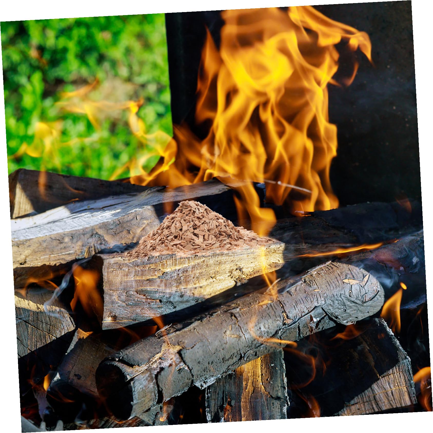 SHINEOFI Trucioli di Legno Hickory per BBQ e Grigliate Pacchetto da Legno Naturale per Affumicatura di Carne per Cottura al Forno e Arrosti con Aroma Affumicato Autentico