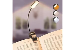 Gritin 16 LED Rechargeable Clip-On Reading Light For Book Lovers