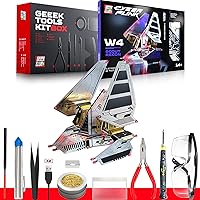 Vista 1 de Kit de construcción de robots - W4 Scout Recon - Juguetes de ciencia STEM DIY para niños - Kit educativo de robótica - Juego de placa de circuito