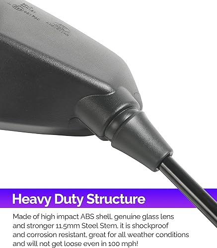 Miniatura 4 de Espejos de motocicleta, espejos de motocicleta para manillar, espejos de TV, espejo retrovisor de motocicleta, accesorios de automóvil, espejo