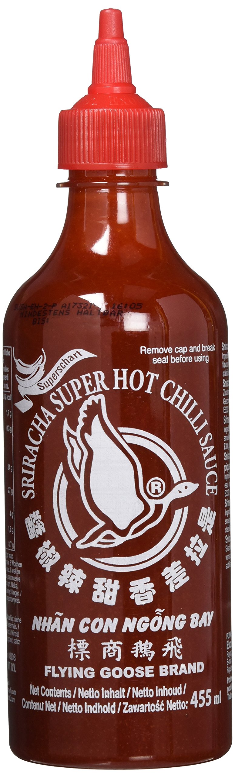 Flying Goose Chilisauce Sriracha extra scharf, 12er Pack (12 x 455 ml)