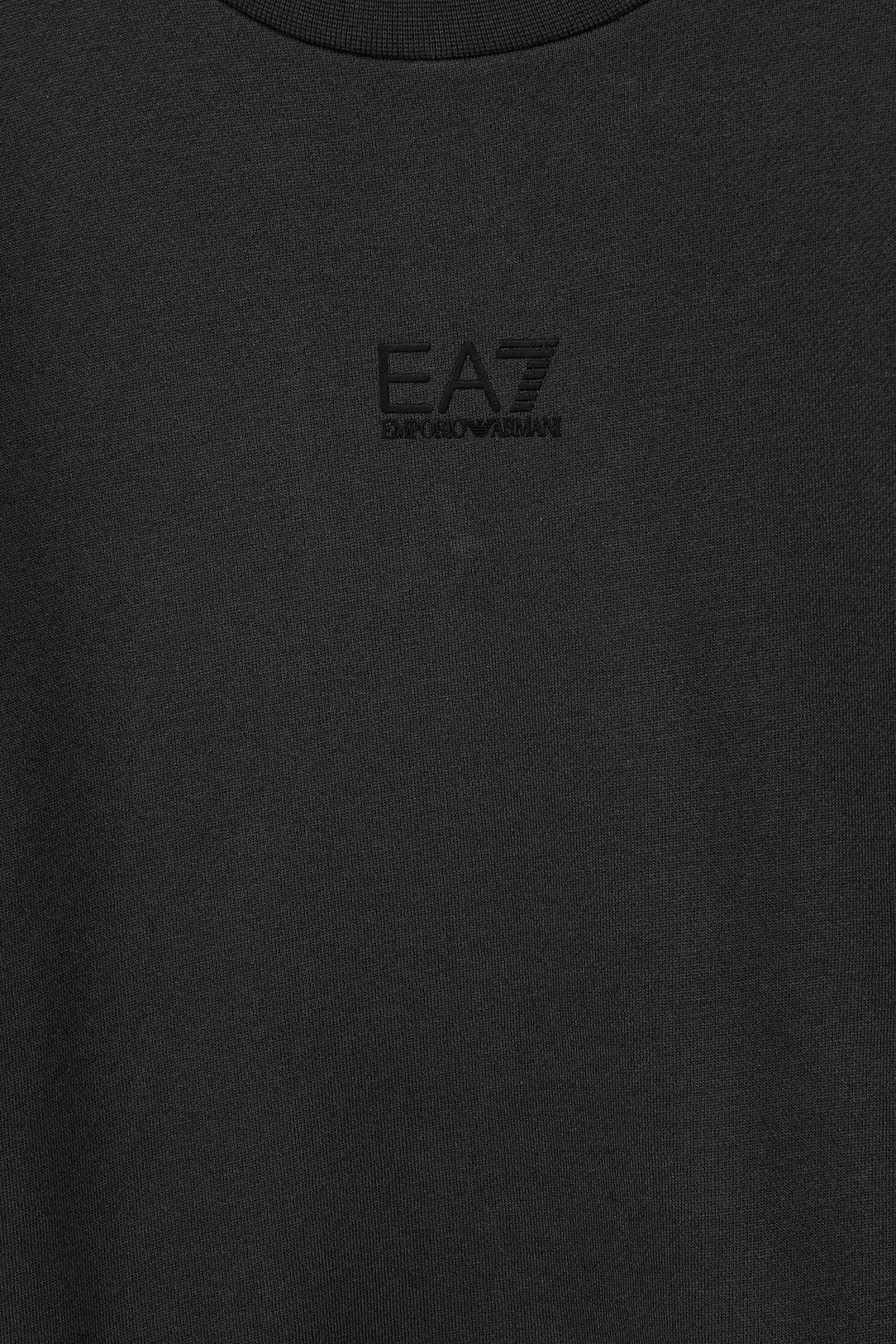Emporio Armani EA7 Felpa Girocollo Invernale da Bambini e Ragazzi Core Identity Boy in Misto Cotone Organico ASV, 7B000161
