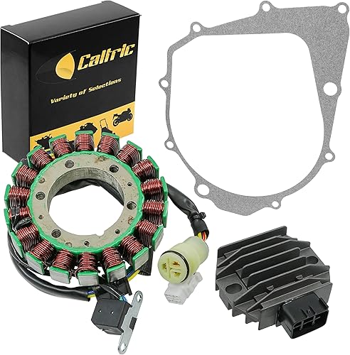 Caltric Rectificador de estator y regulador con junta compatible con Yamaha Raptor 350 Yfm350R 2004-2013