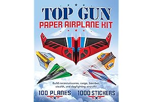 Top Gun Paper Airplane Kit: Build Aircraft Like F-14 Bombers!