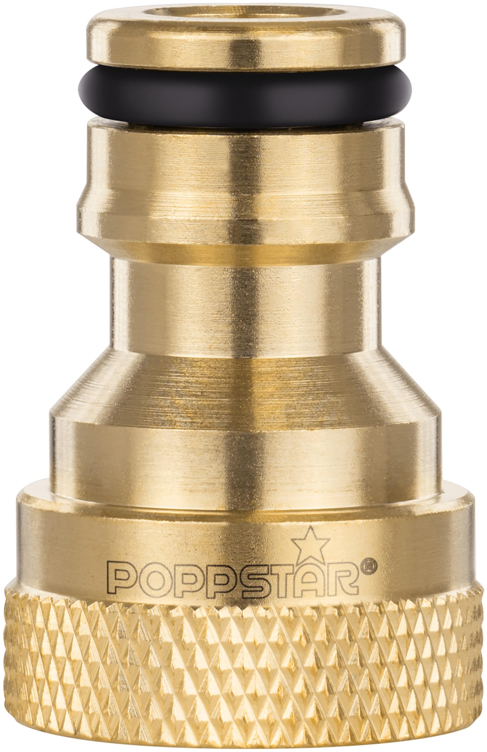 Poppstar Tap Connector with 1/2-inch Internal Thread (19 mm) and Push-fit Coupling for Garden Hose (Compatible with Gardena Push-fit System), 1 piece