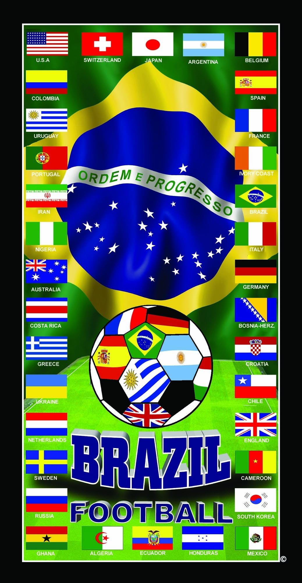 USA World Cup USA America Soccer Team Flag Soccer