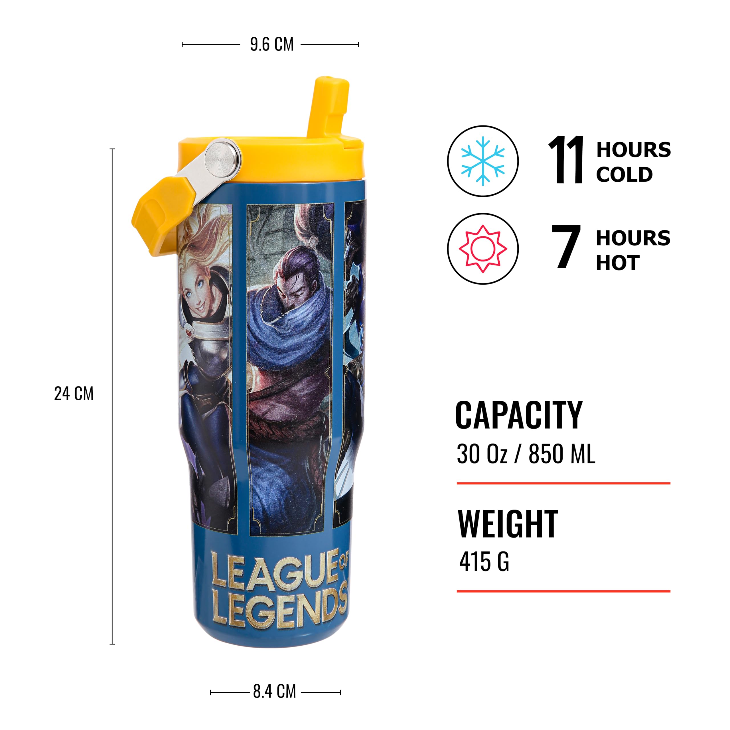 Pyramid International League of Legends Pichet 887 ml Vaisselle thème joueurs design emblématique Cadeau fans LOL