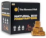 288 Eco Friendly Natural Wood Firelighters - Sustainable Wood Fibre Fire starters, Perfect for Log Burners, Fire Pits, Pizza Ovens, and BBQs. The Perfect Fire Lighter For Any Occasion