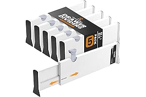 RAPTUROUS Adjustable Deep Drawer Dividers for Optimal Organization