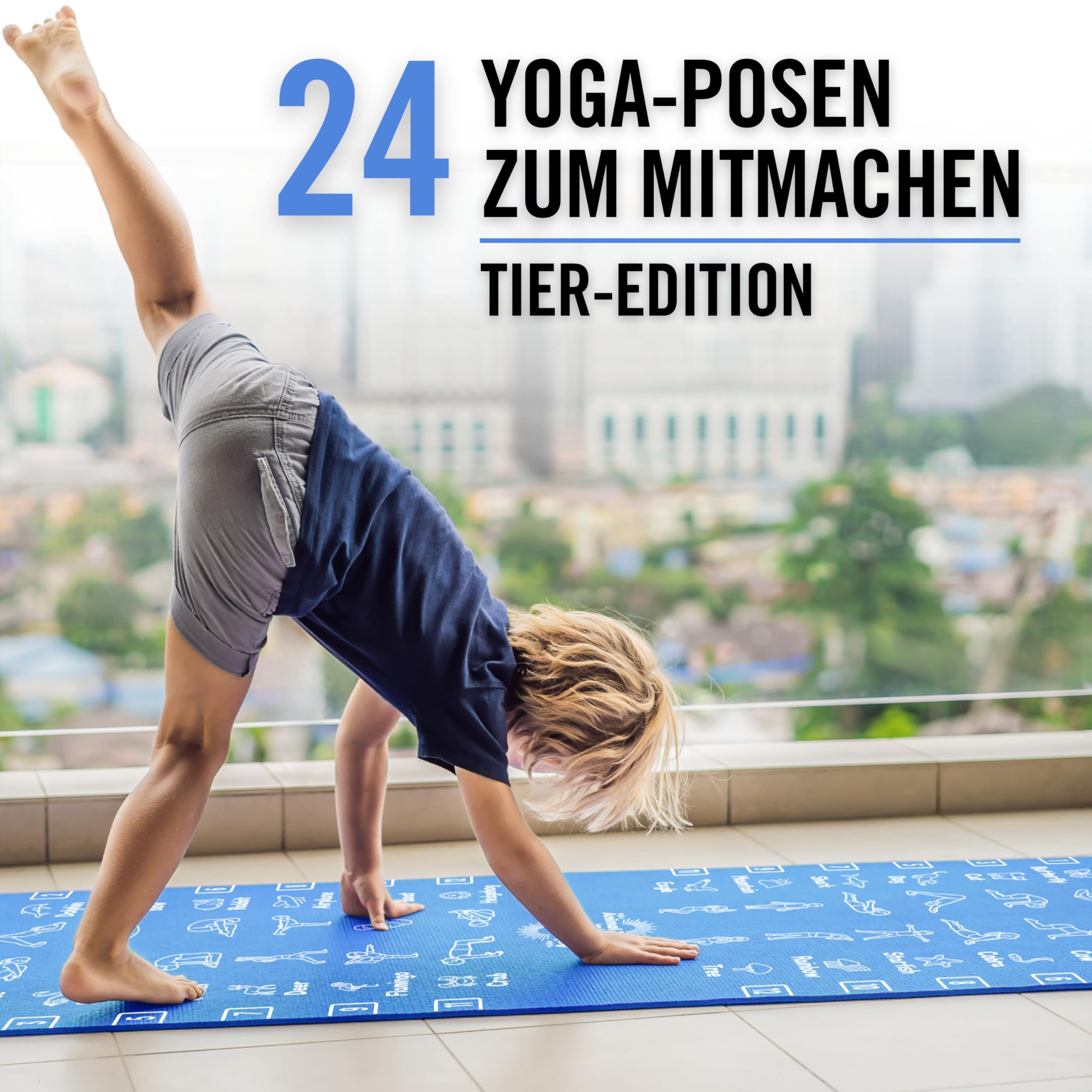 Plyopic Kinder Yogamatte – Leicht, Rutschfest, TPE Fitnessmatte – Ideal für Jungen & Mädchen (3–12 Jahre), Yoga, Kindergarten & Schule – 6 mm Dick
