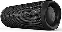 Monster S620 60W Bluetooth Speaker - IPX8 Waterproof Portable Outdoor Wireless Stereo, Bluetooth 5.4, TWS Dual Pairing, Built-in Mic, Black