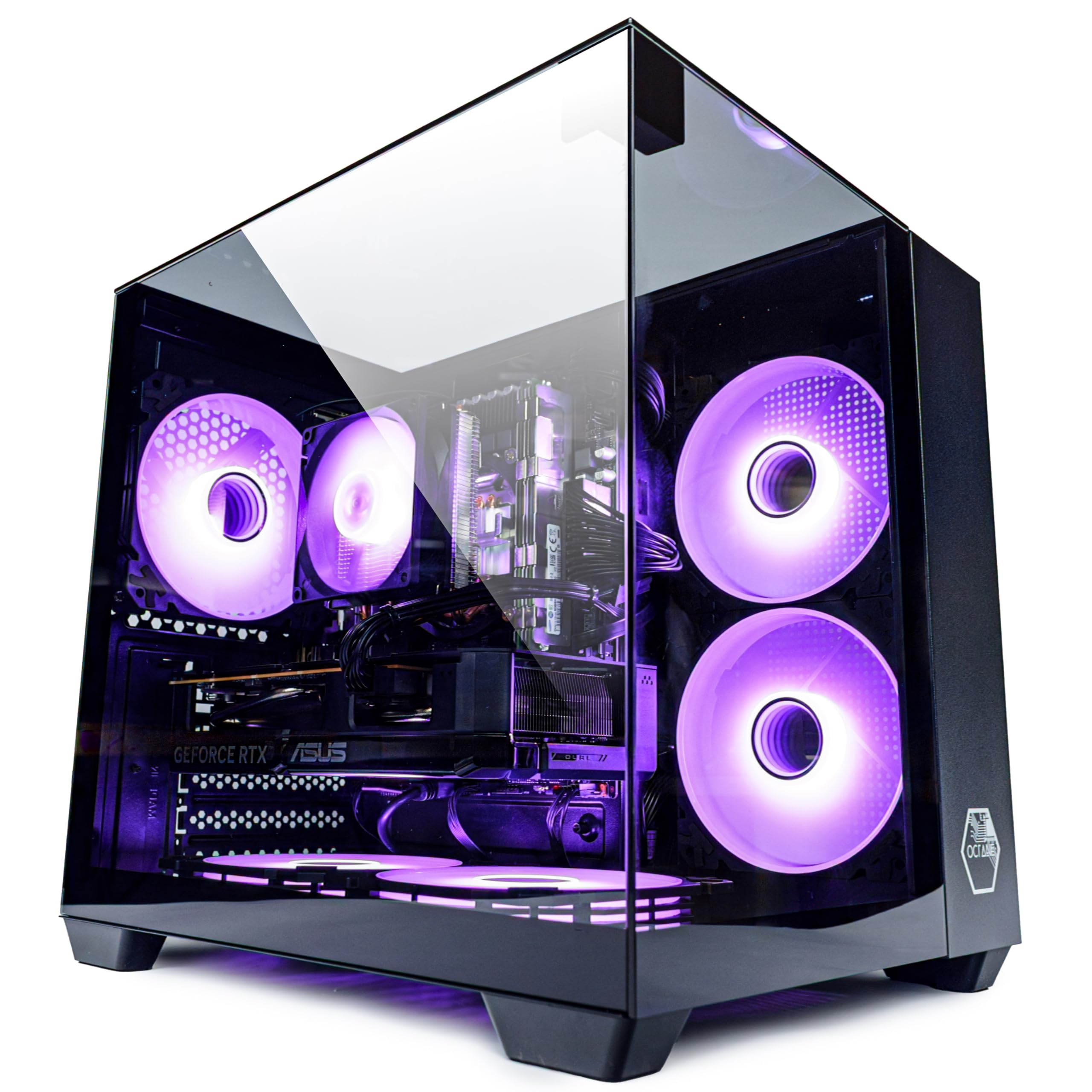 Venom Gaming PC, RGB, 64GB RAM + 1TB SSD, NVIDIA RTX 5060, Intel E5, WiFi, Bluetooth (schwarz)