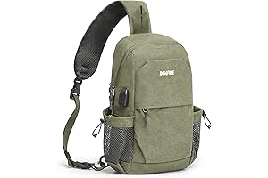 Army Green Book: Crossbody Sling Bag for Men and Women