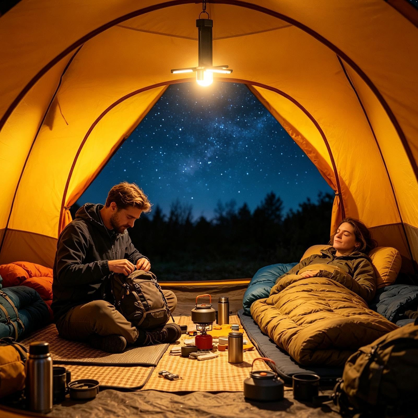 Linterna Magnética Linterna Plegable Con 5 Modos