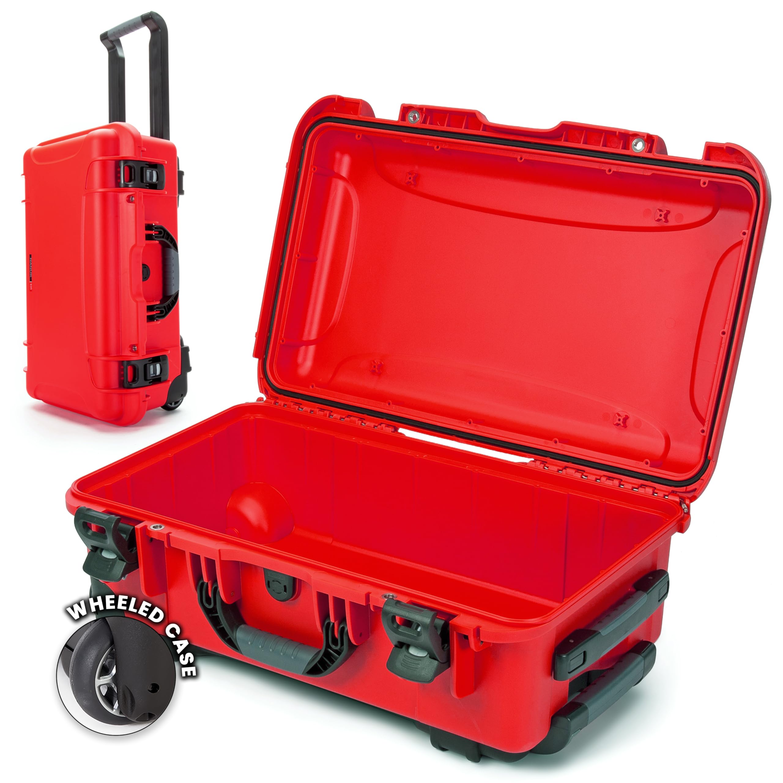 935 Waterproof Carry-On Hard Case with Wheels Empty - Red