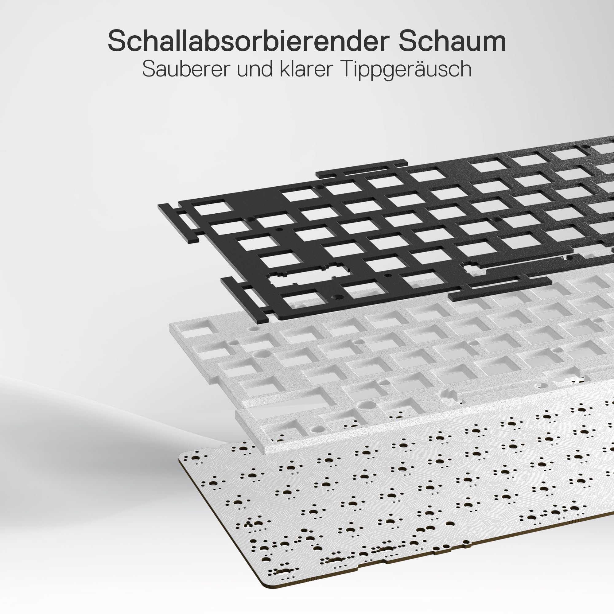 Redragon K668 QWERTZ Layout Wired Gaming Keyboard, 105+4 Keys Keyboard, Hot-Swap Socket, Quiet Red Switches, Mixed Colour Keycaps, RGB Backlight, Multimedia Shortcuts - 4