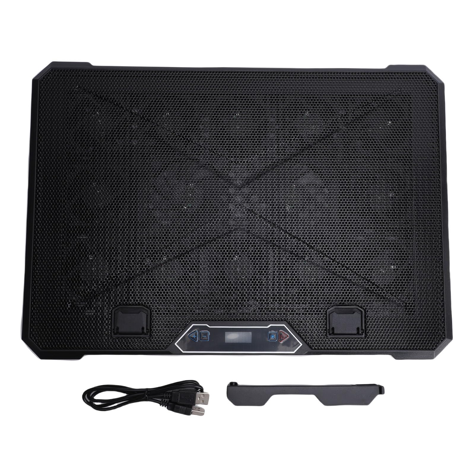 Almohadilla de Enfriamiento para Computadora Portátil RGB Enfriamiento Potente Velocidades Ajustables Enfriador de 12 a 19 Pulgadas para Jugadores Metal y ABS (14 Aficionados)
