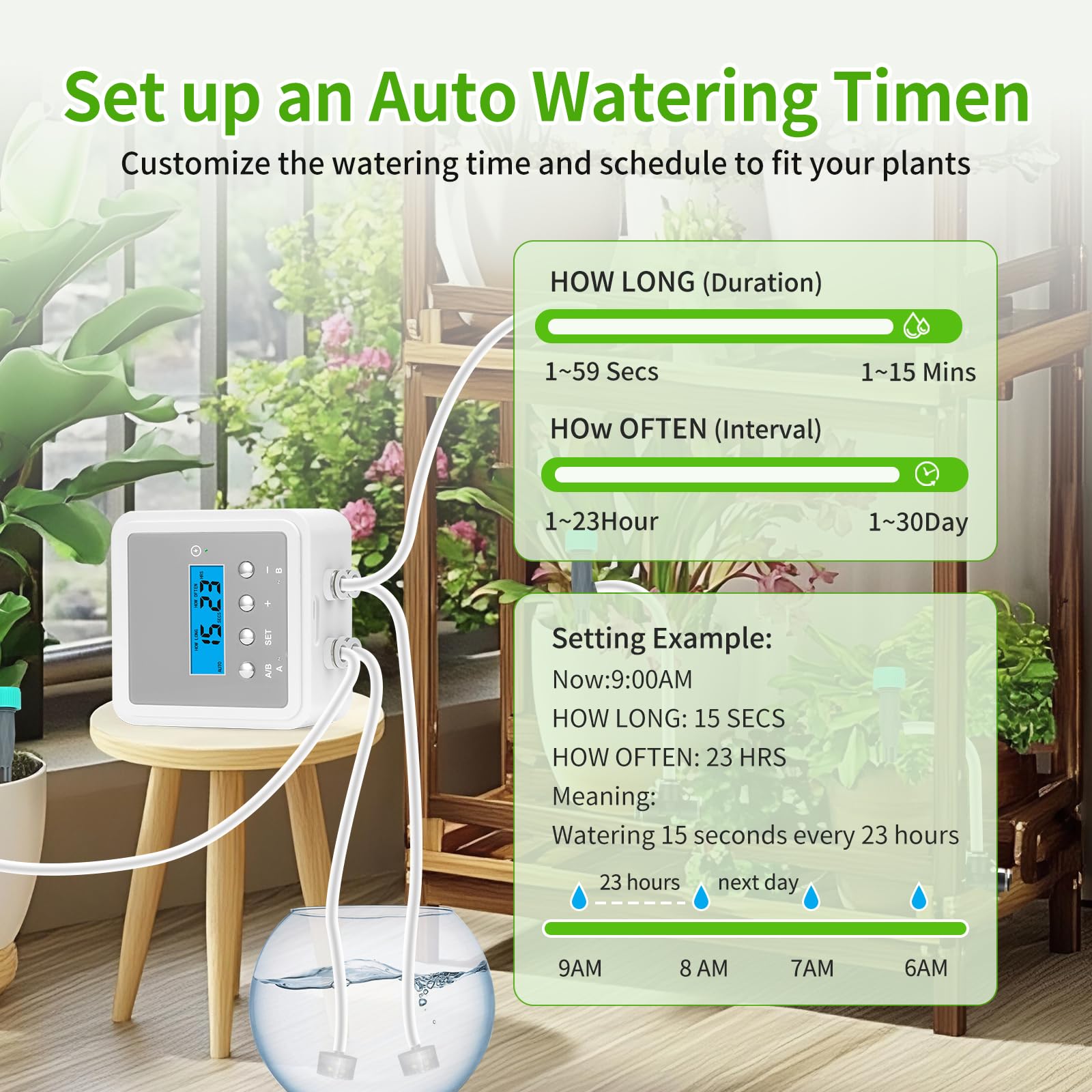 Snapklik.com : DAOTAILI Smart Automatic Plant Watering System For 20 ...