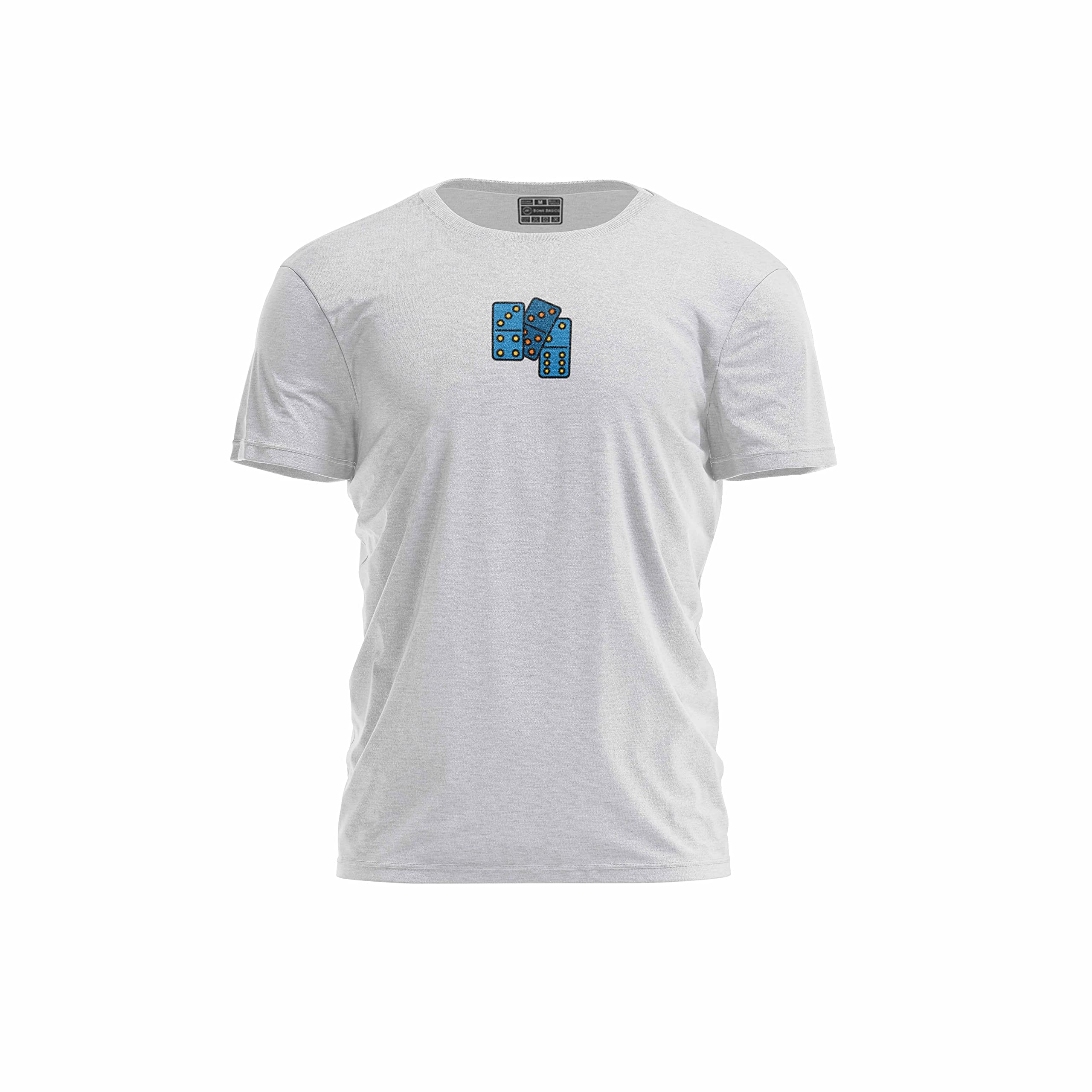 Bona Basics, Digitally Printed, Men's Basic T-Shirt,%70 Cotton%30 Polyester, Grey, Casual, Men's Tops, Size: XL