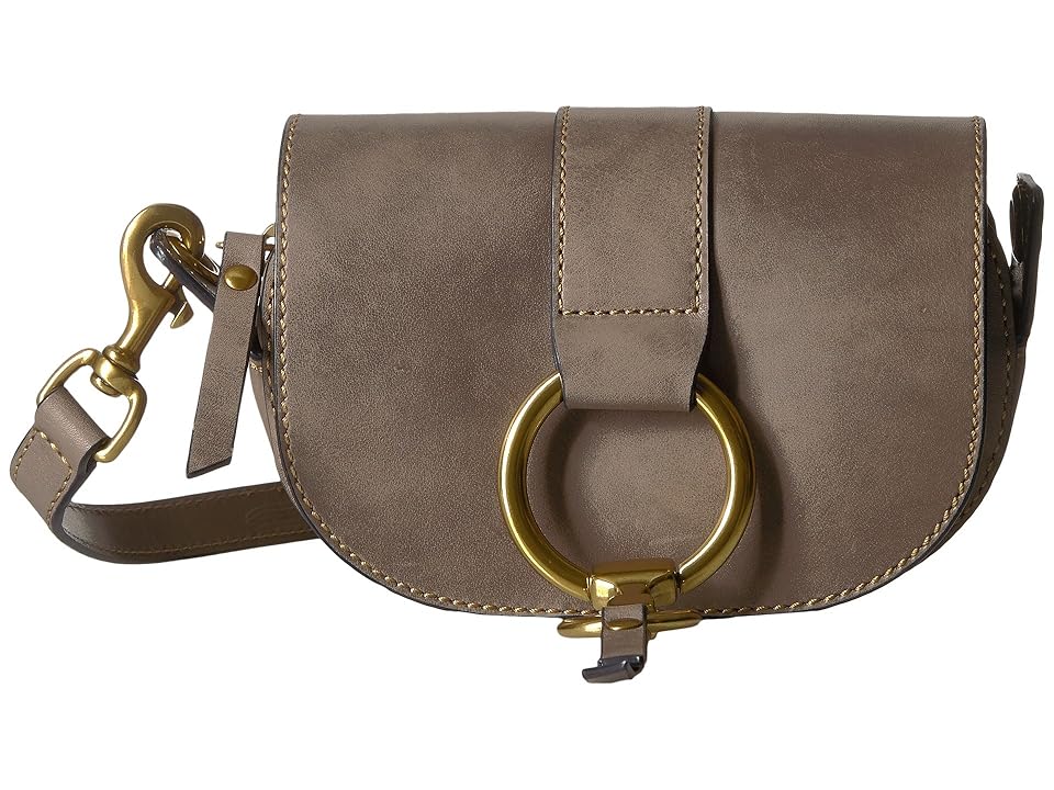 

Frye Ilana Harness Mini Saddle (Grey Antique Veg Tan) Hobo Handbags