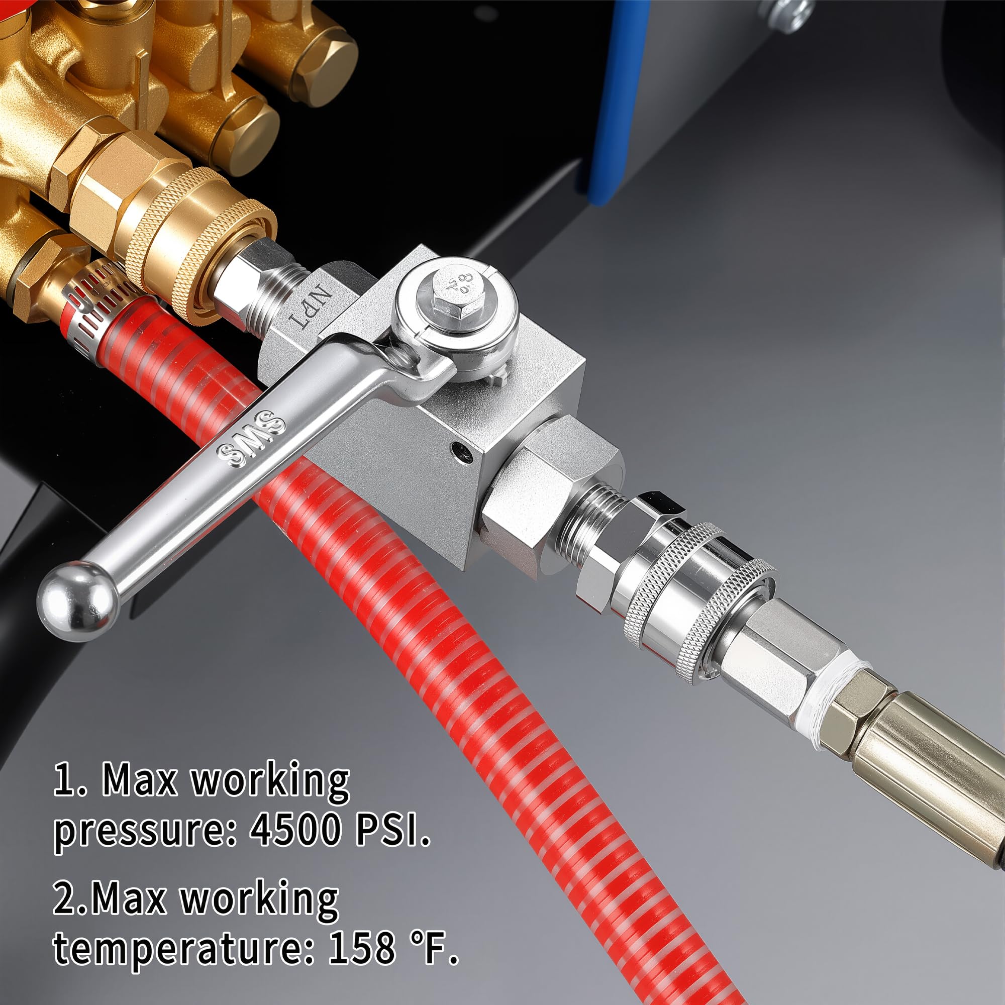 Amazon | 高圧洗浄機ボールバルブ - ステンレススチールボールバルブ 3