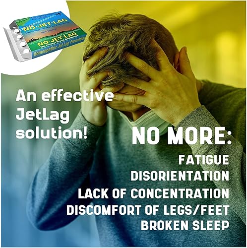 Miniatura 6 de Miers Labs - Remedio homeopático Jet Lag sin jet lag (1 paquete, 32 tabletas) y mascarilla de viaje cómoda con correas ajustables que bloquean la
