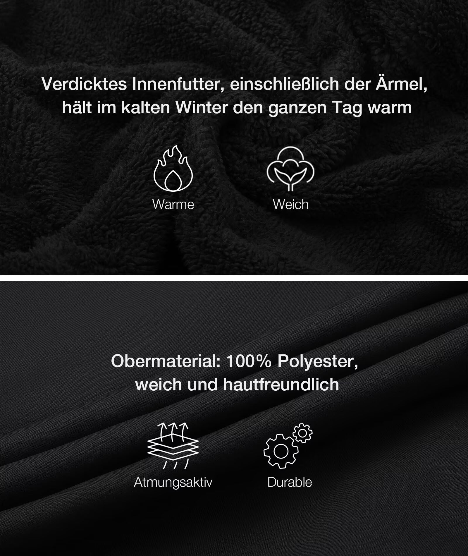 JACKETOWN Fleecejacke Jungen Gefüttert Kapuzenpullover mit Zipper Kinder Hoodie Sweatshirt Warm Kapuzenjacke Causal Winter Ourdoor Sweatjacke mit Fleecefutter Hooded Jacken