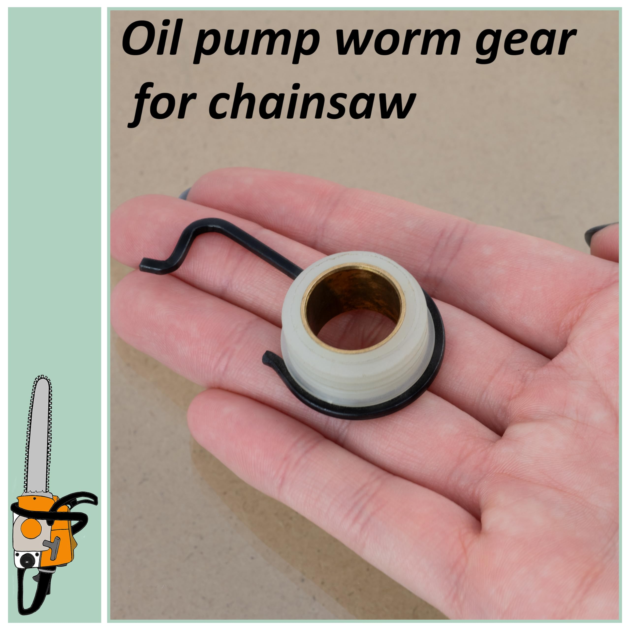 Vite Per Pompa Olio Compatibile Per Motosega Stihl S10 S 10 – Ricambio Sägenspezi - 2