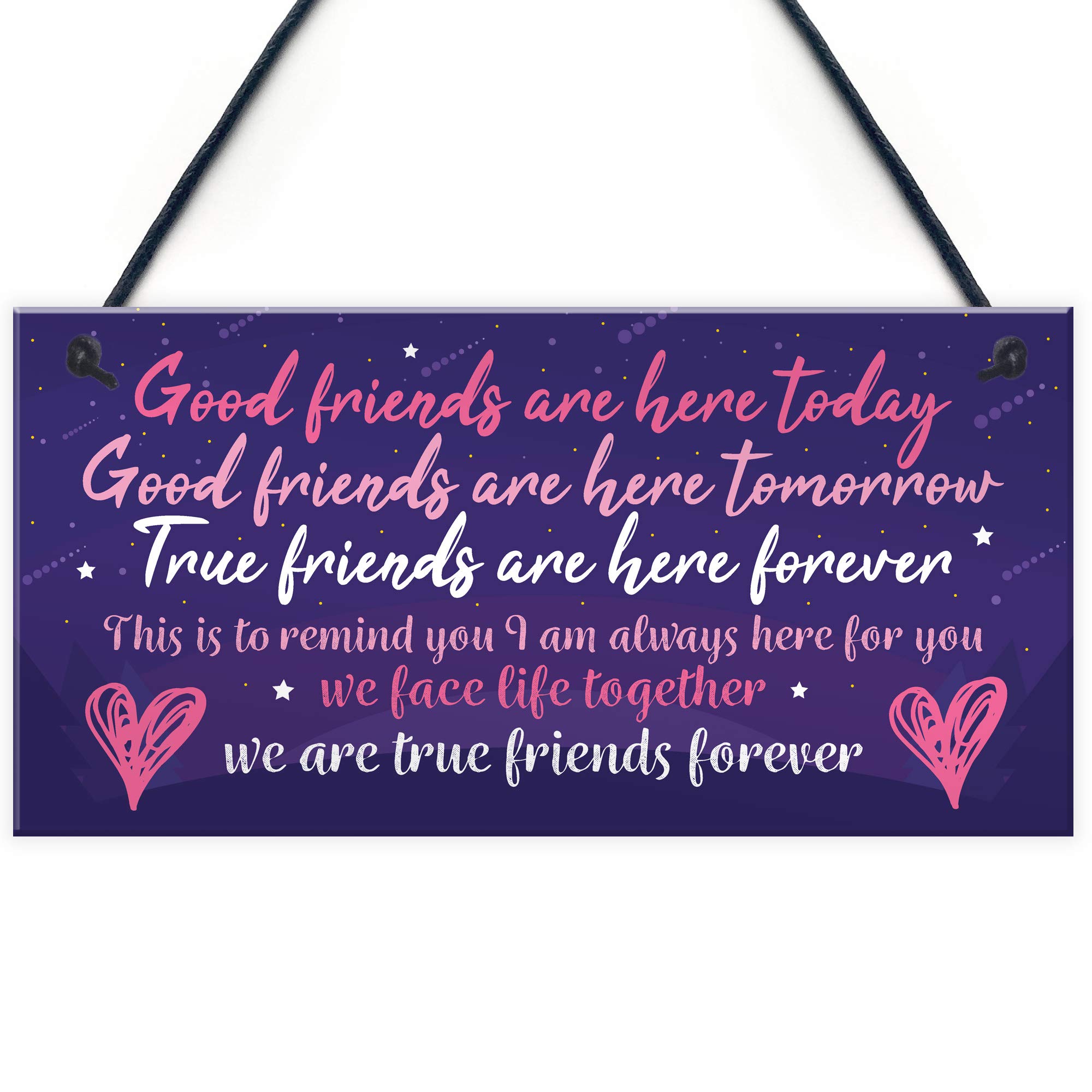 Red Ocean Special Friendship Plaques Birthday Christmas Gifts For Her For Him Chic Sign THANK YOU