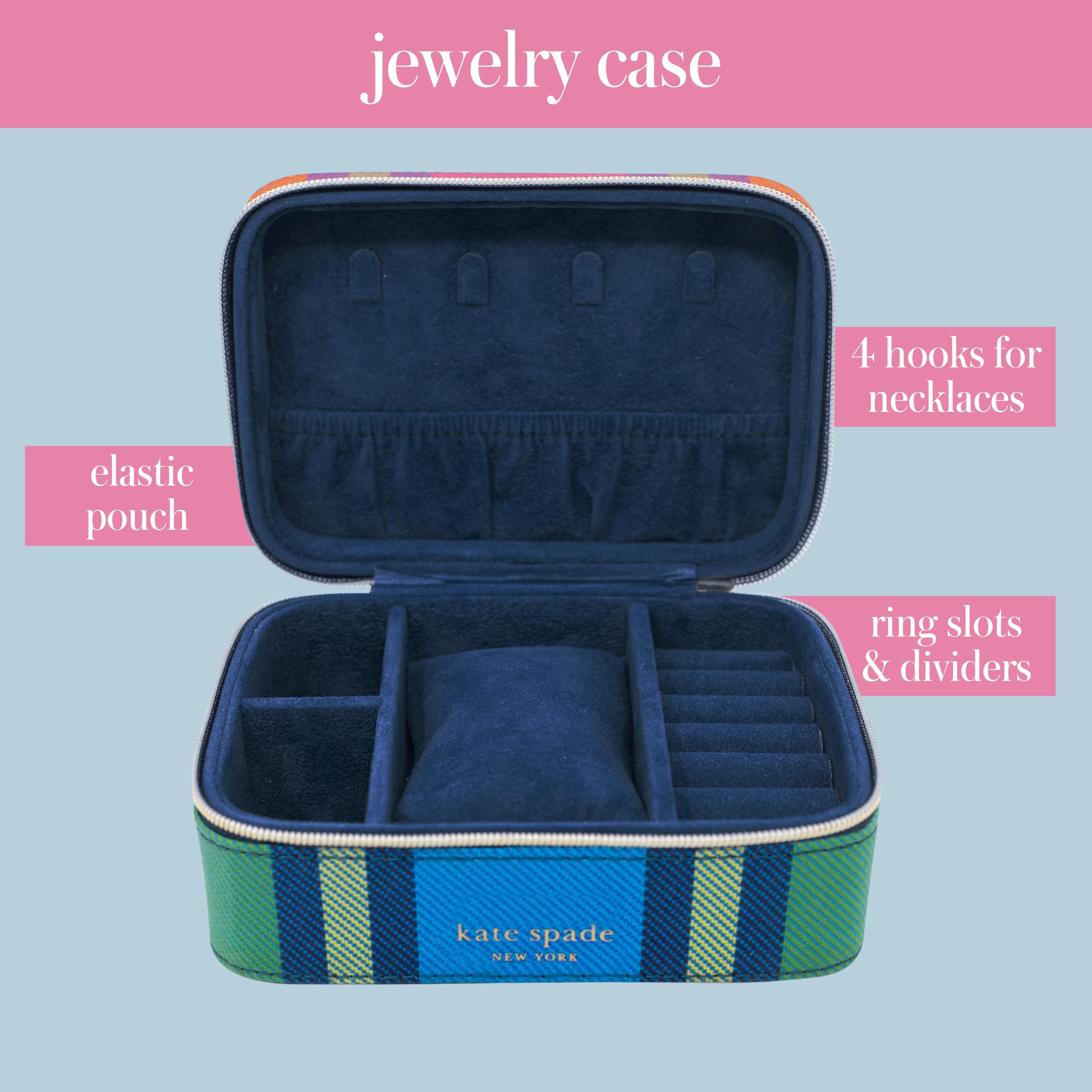 Amazon.com: kate spade new york Black Travel Jewelry Case, Small