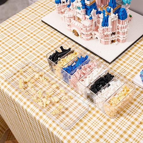 Miniatura 6 de Yesesion Caja organizadora de cables de plástico con compartimentos ajustables, estuche de almacenamiento de cables para accesorios de cajón de