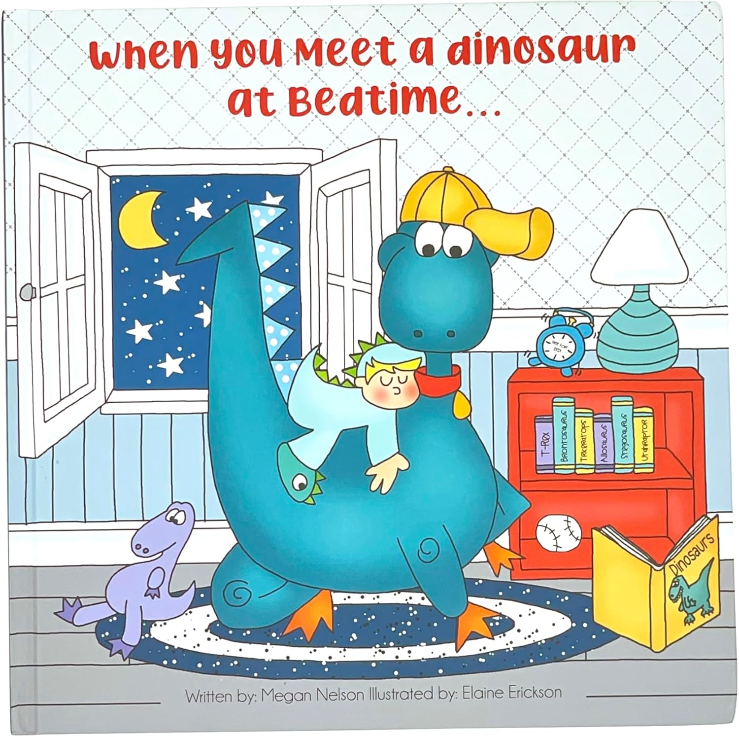 When You Meet a Dinosaur at Bedtime... Original Hardcover Storybook | Value-Based Magical Dino Adventure | Dino Game & Recipes Included | Dino Plushie and Minky Blanket Bundle Sold Separately