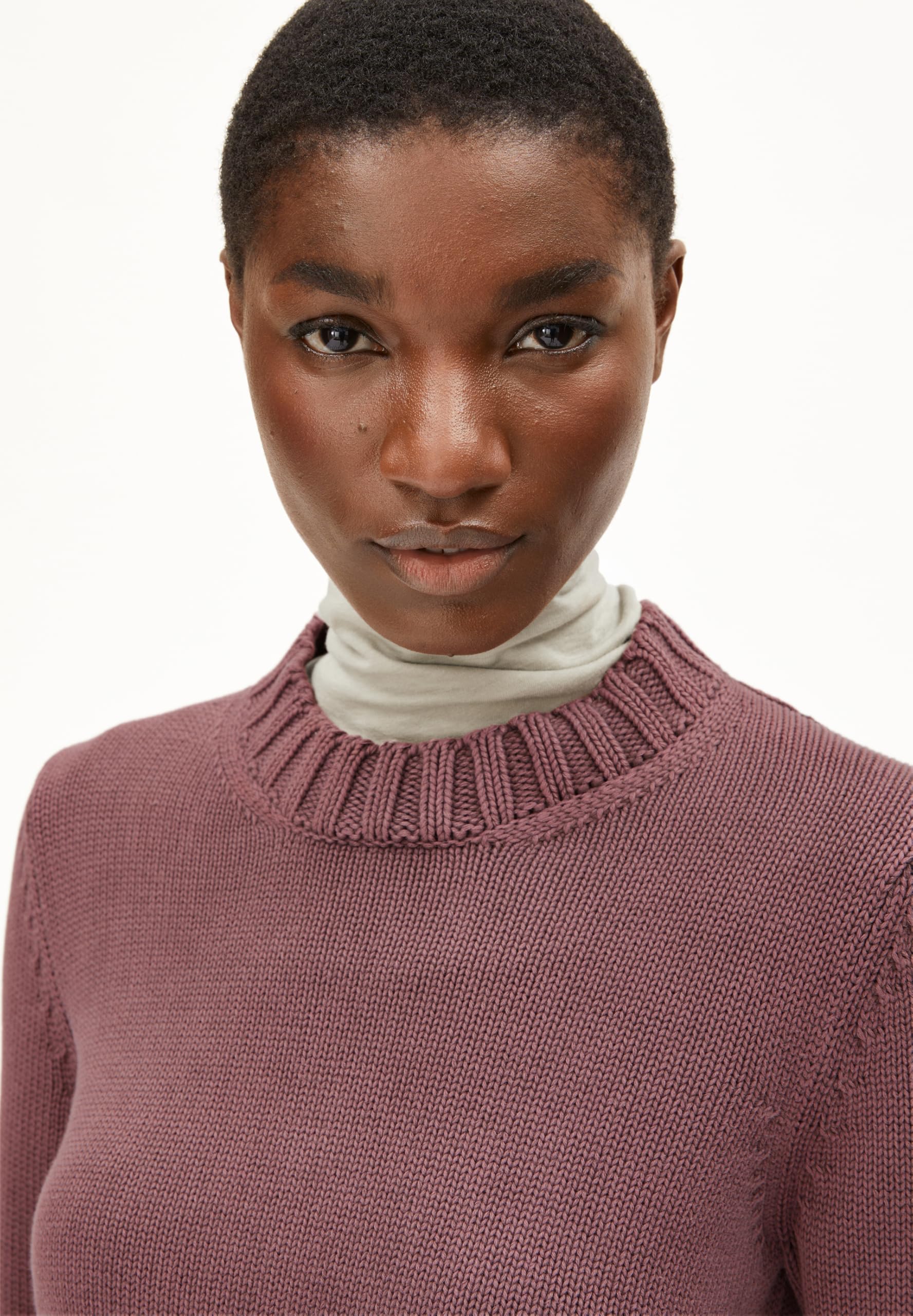 ARMEDANGELS Damen Pullover aus Bio-Baumwolle AMALIAAS GMT DYE Relaxed Fit
