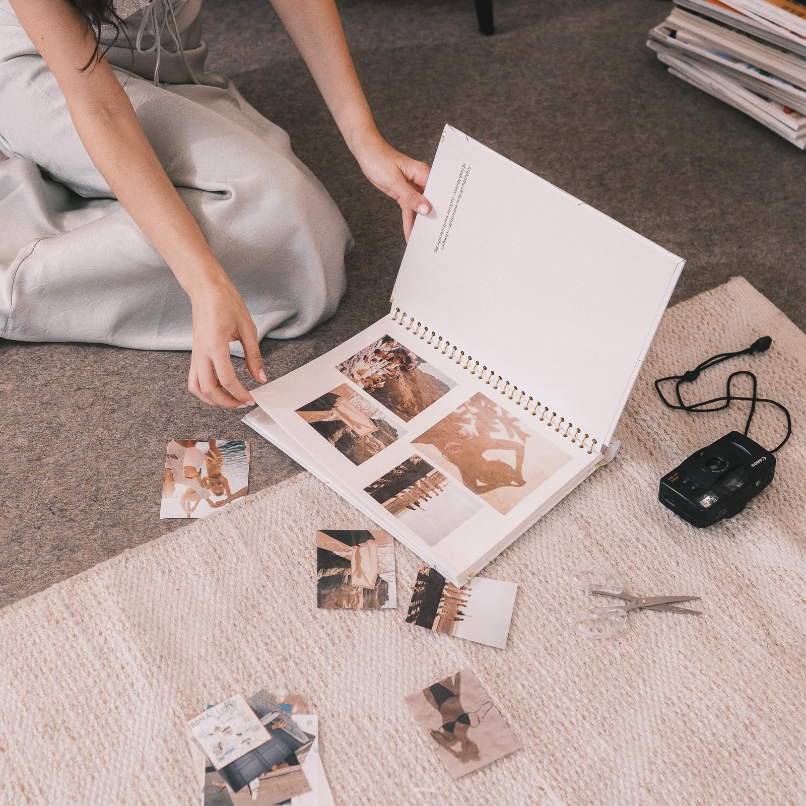 Kokonote Photo Album Self Adhesive - Jour Florale | 9x12 inches - 24x32 cm, 15 Double Sided Pages, Polaroid Photo Album, Scrapbook, Memory Book, Travel Gift Ideas