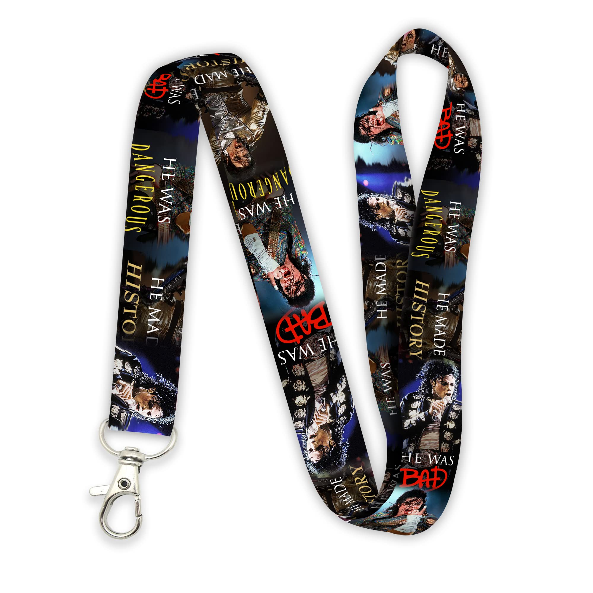 MichaeI J King Of Pop Vintage Lanyard