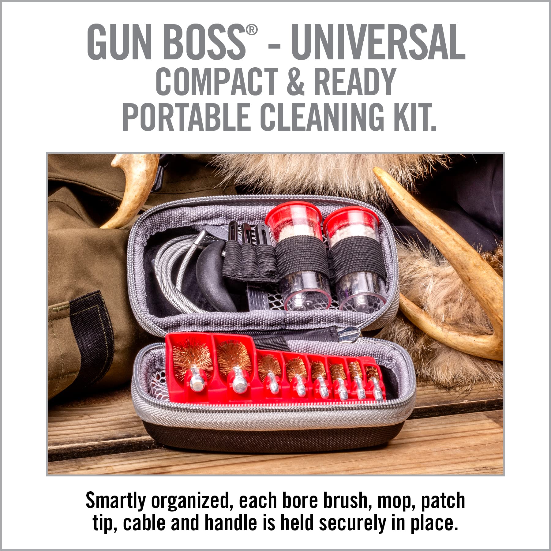 RealAvid Unisex Adult Gun Boss-Universal Cable, Grigio