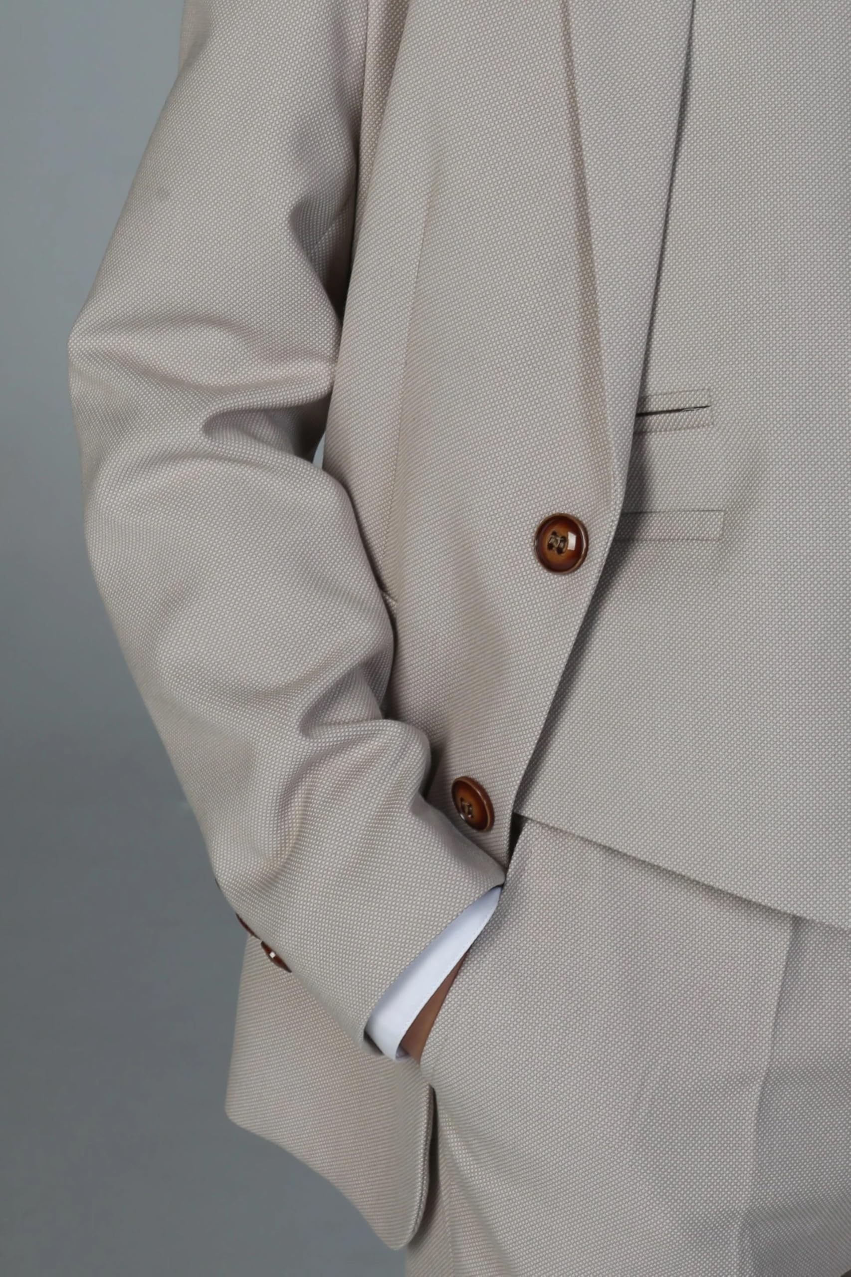 Męski garnitur slim fit formalny ślub pan młody bal 3-częściowy zestaw