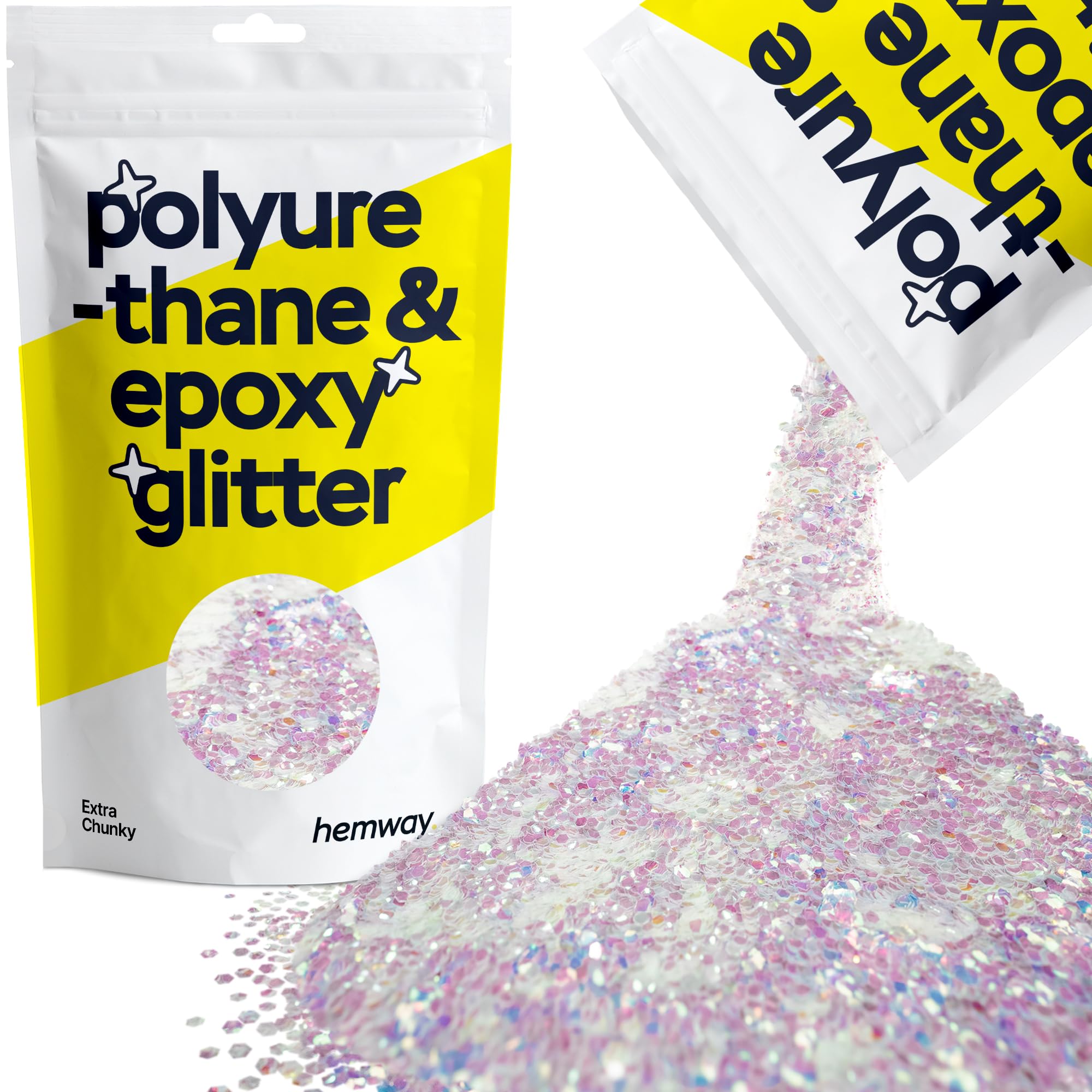 Hemway Resin Glitter Bronze Brown 100g Super Chunky | Polyurethane & Epoxy Glitter for Resin Crafts, Tumblers, Coasters, Floor & Table Art — view 100