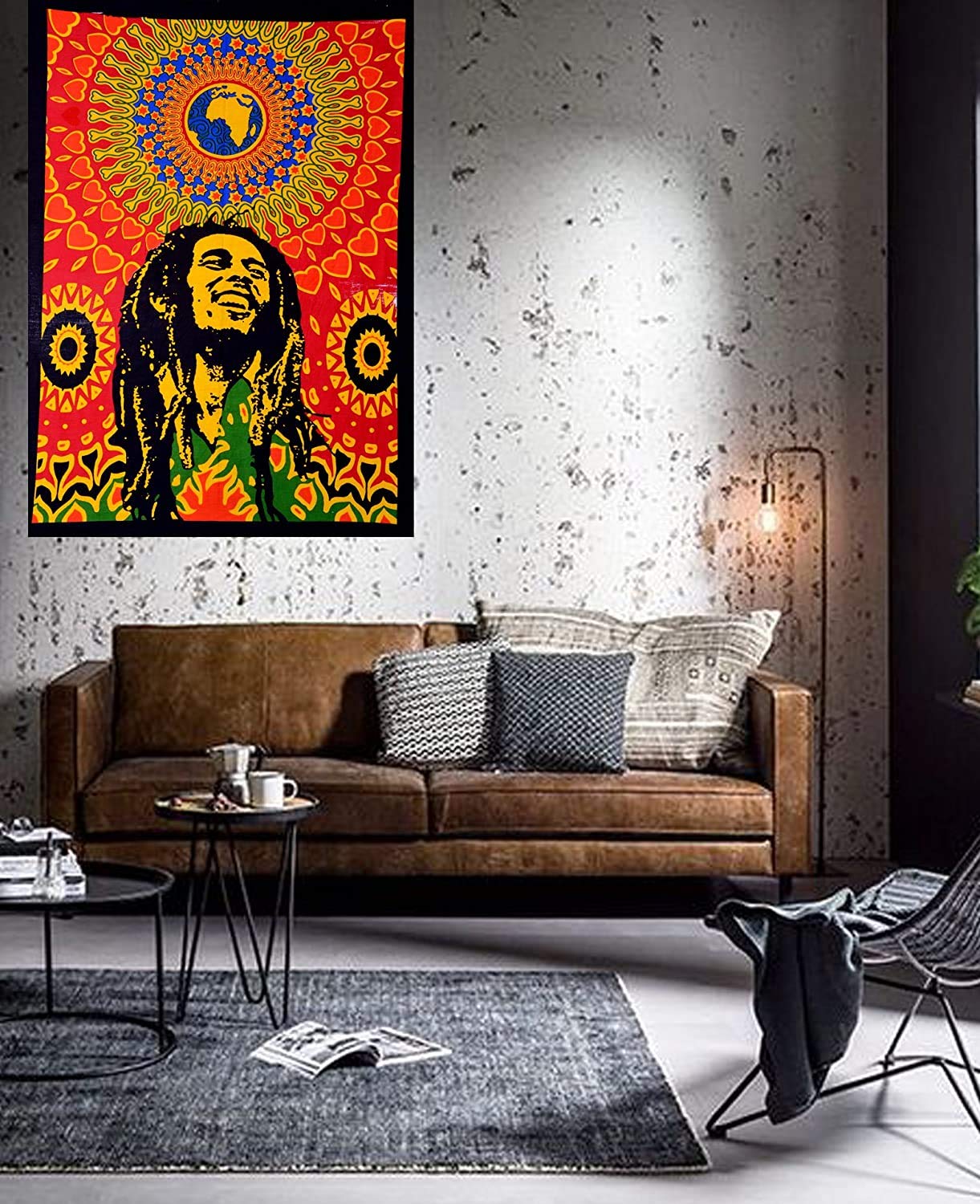 Bob Marley Wall Hanging - Bohemian Tapestry -4 Bob Marley Wall Hanging - Bohemian Tapestry -4