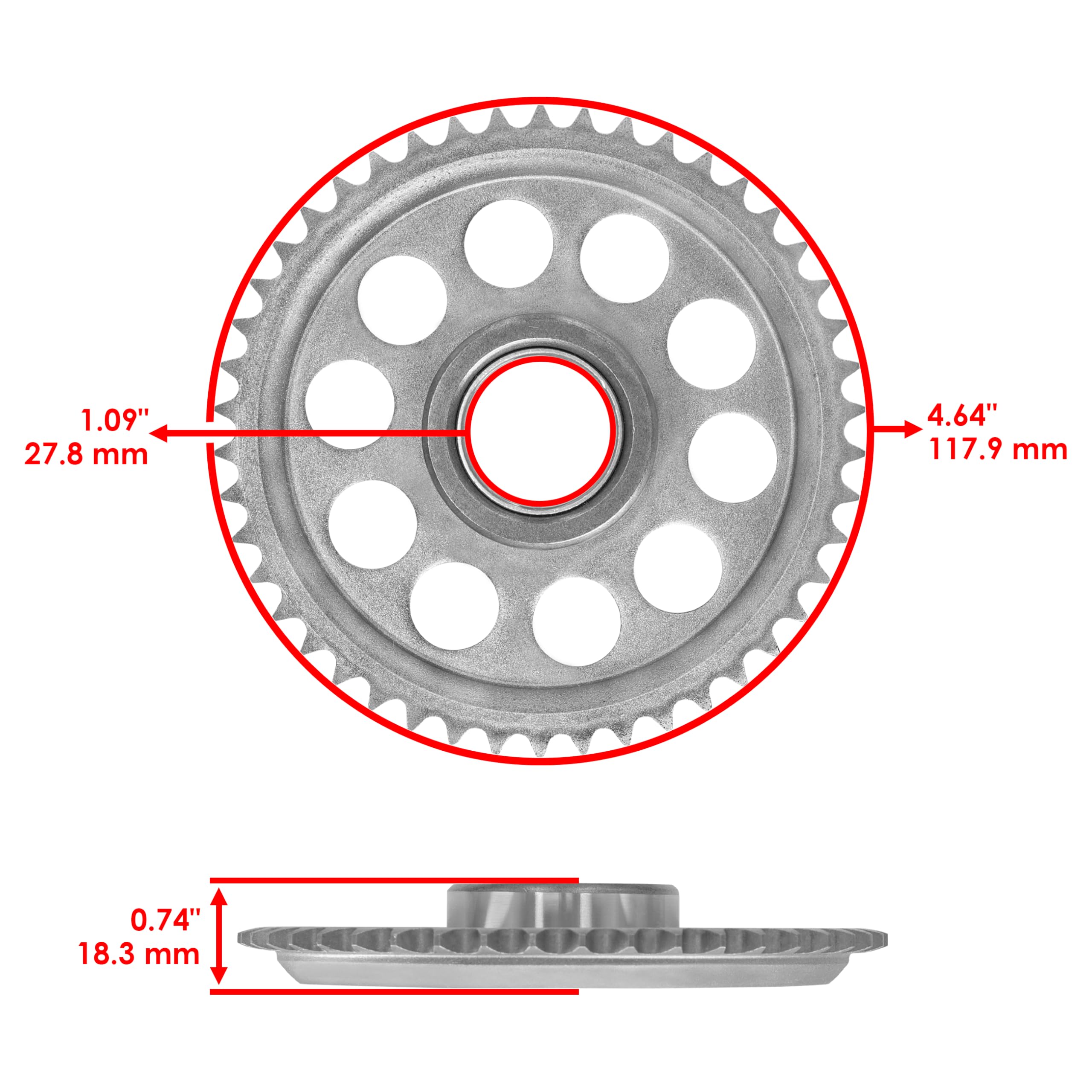 Amazon.com: Caltric Clutch One Way Bearing Sprocket Gear