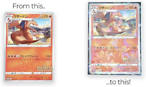 Miniatura 9 de 100 fundas holográficas rojas para tarjetas, ajuste perfecto, fundas brillantes para tarjetas coleccionables (tamaño estándar, Pokémon, metazoo,