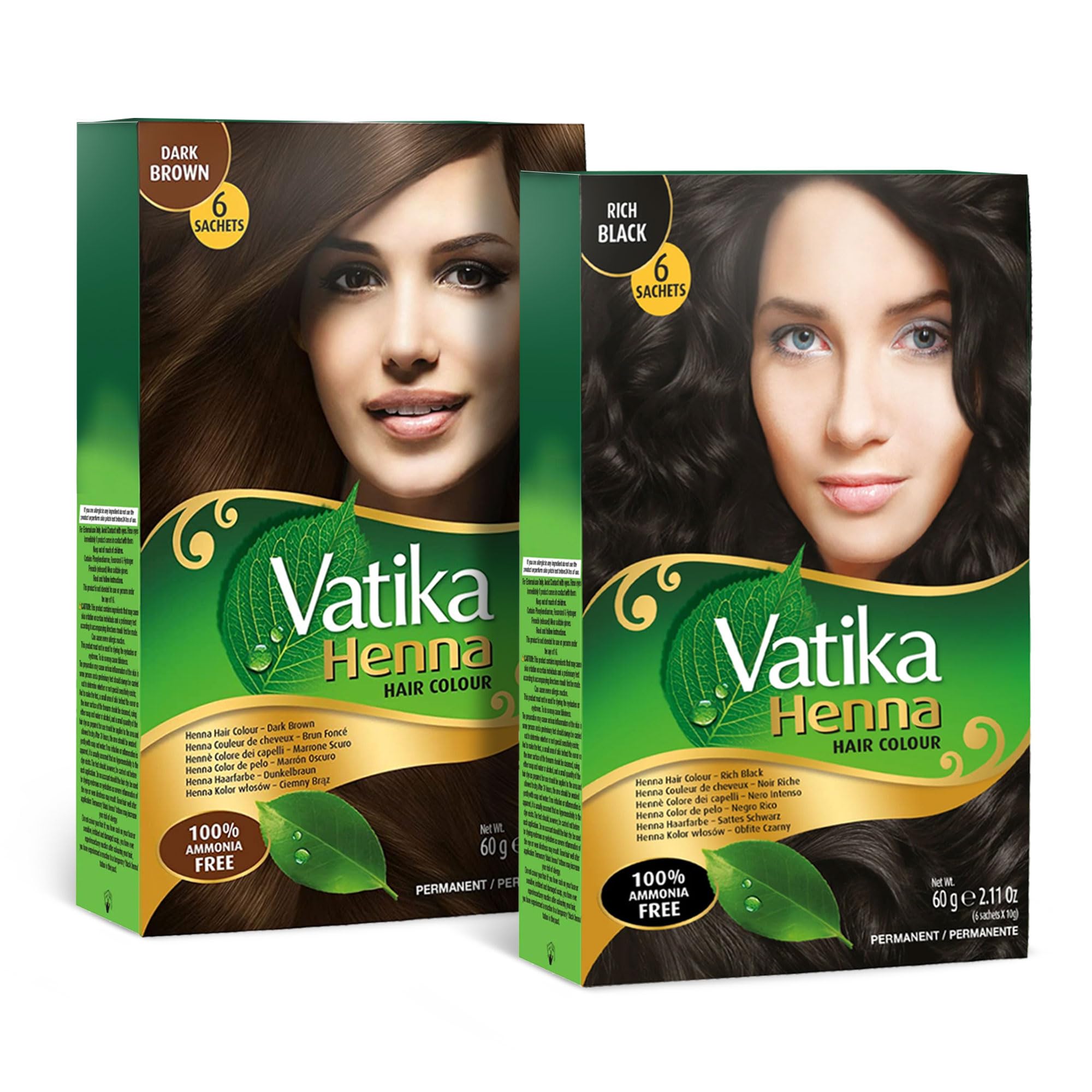 Amazon.com: Vatika Naturals & Dabur Henna Hair Color Bundle