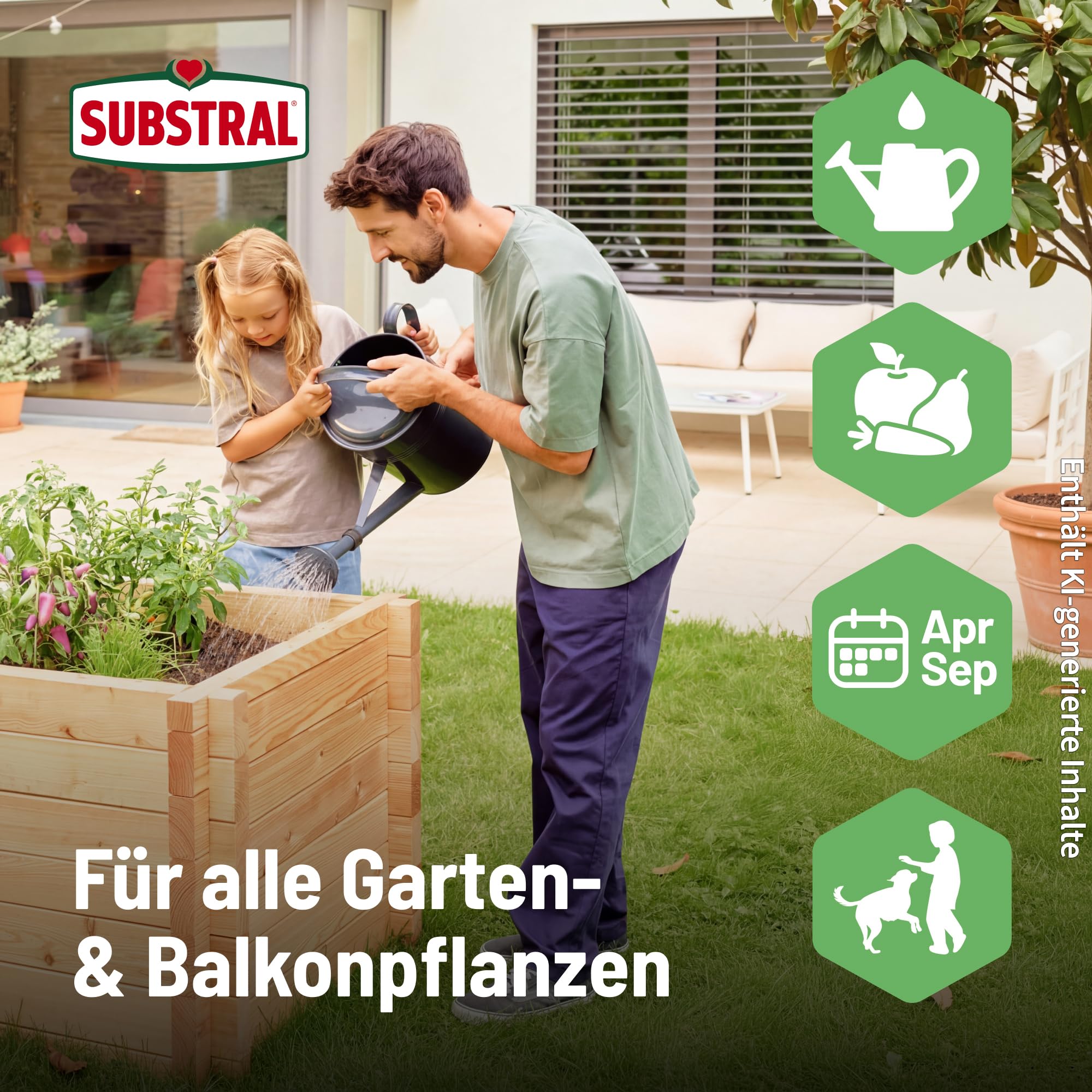 Substral Fertilizante líquido universal 4 L para plantas de jardín, verduras y césped