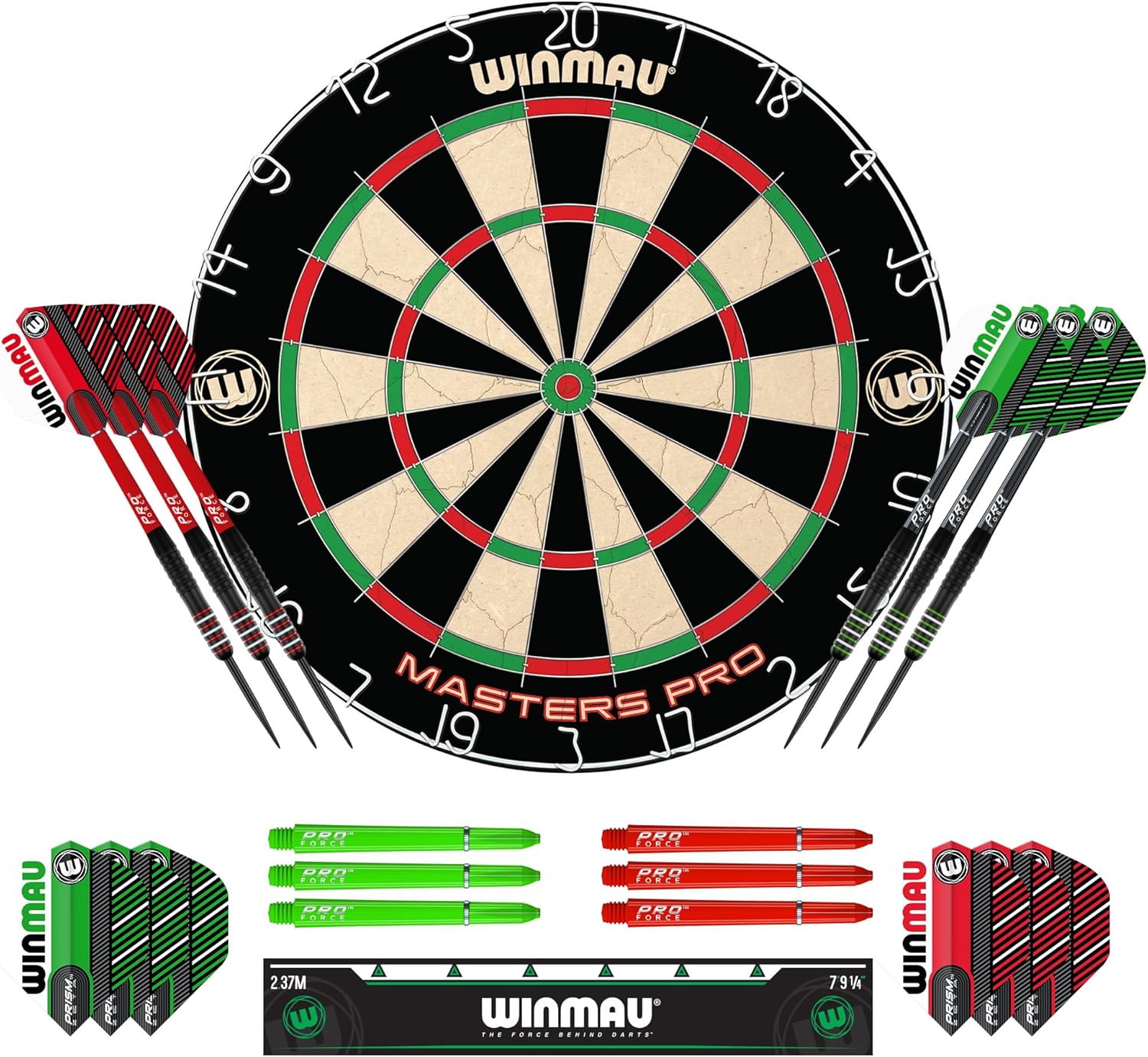 Winmau Darts – Masters Pro High-Quality Bristle Dartboard Set