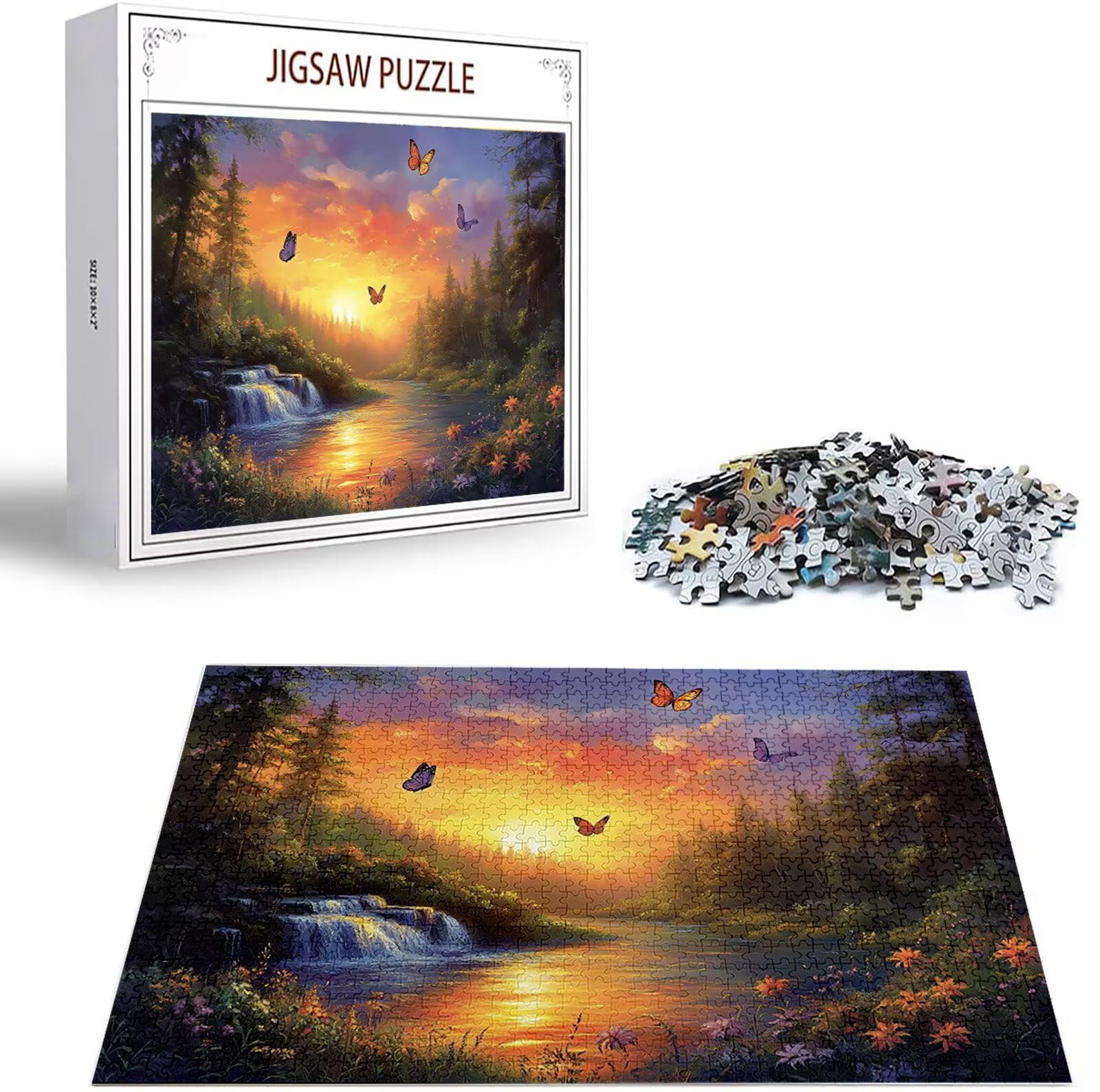 Puzzle 6000 Pezzi per Adulti Ragazzi, 3 4 5 Anni Puzzle Lago 6 7 8 Anni Giochi Educativi Sostenibili Con Motivi Per Adulti Da Gioco in Legno Di Alta Qualità Jigsaw Farfalla per Gioco Familiare B-4383