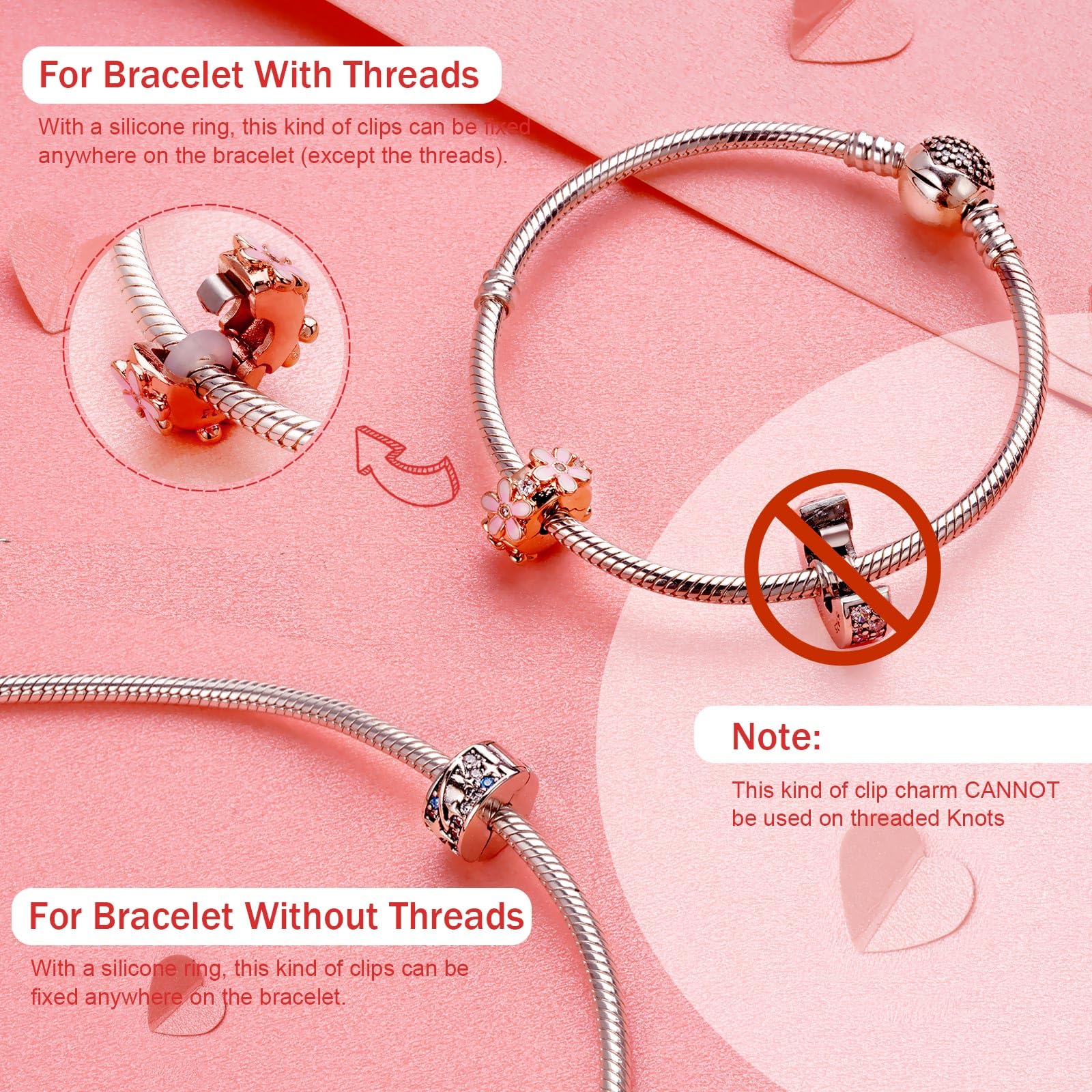 Plata de ley 925 Charm para mujer Pulseras Collar Infinito Corazón Familia Cierre Cadena de seguridad Estampado de perro Hueso Moneda Familia Amigo Para siempre Globo aerostático Casa