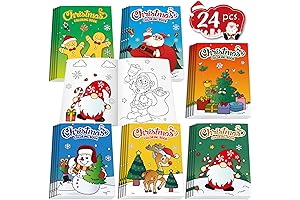D-FantiX Bulk Christmas Coloring Books for Kids